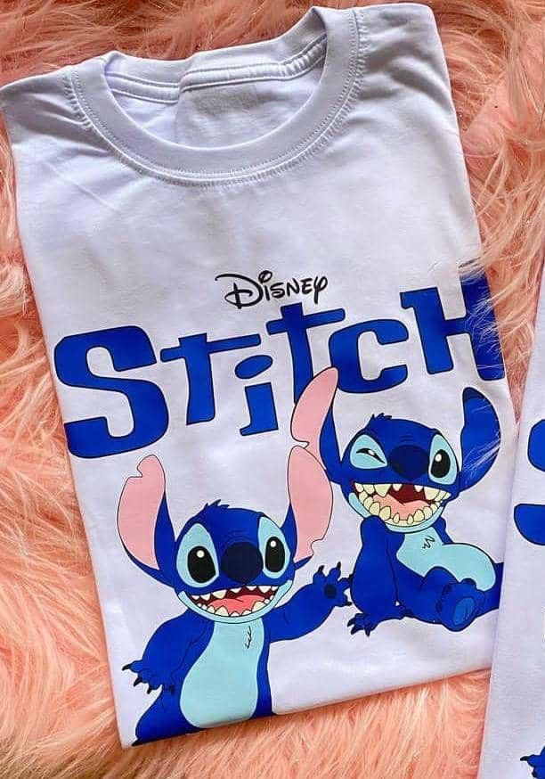 Colección de Stitch 
Playeras y tazas blancas