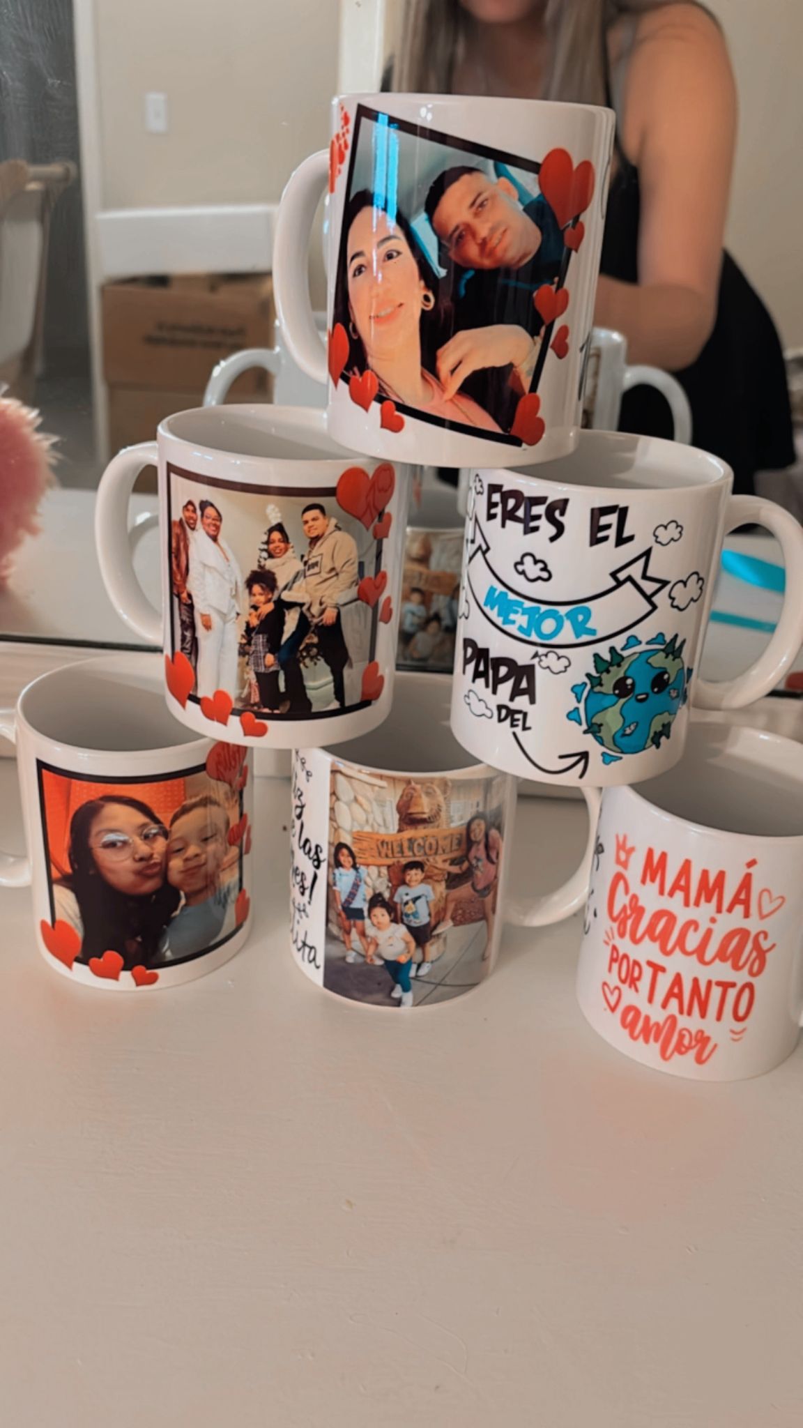Tazas de cerámica (blancas)