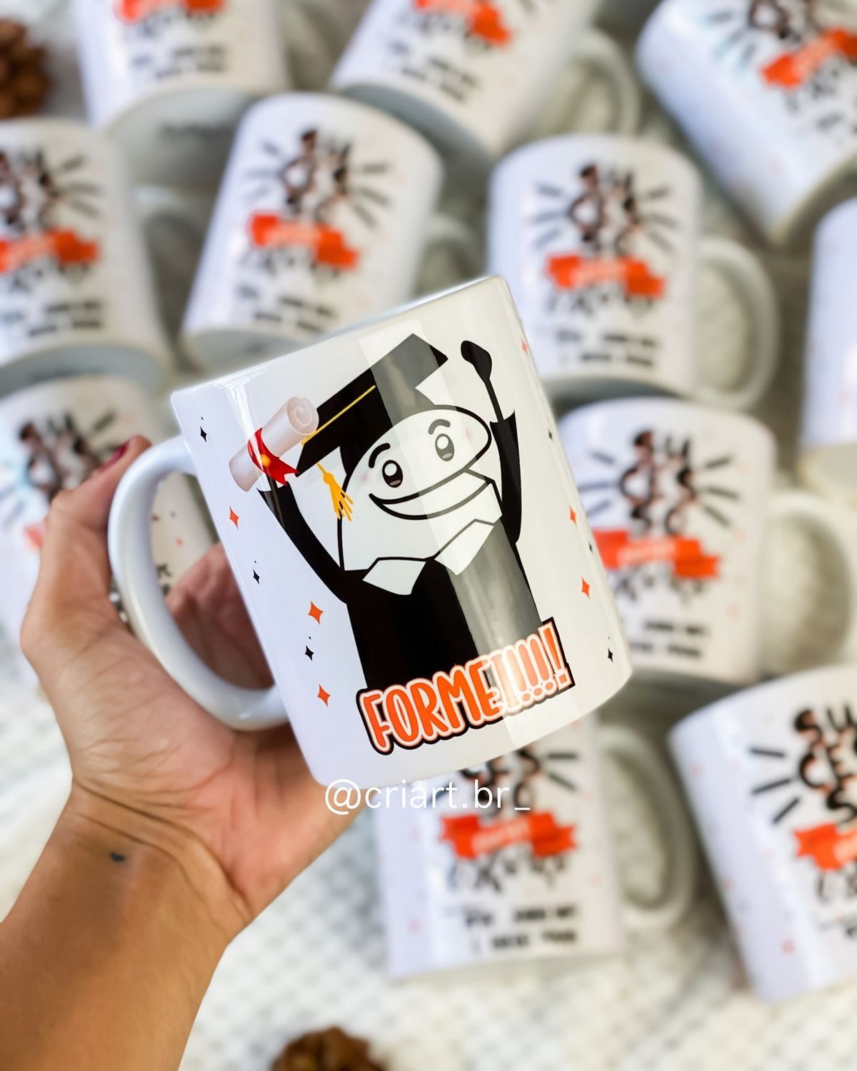 Tazas de cerámica (blancas)