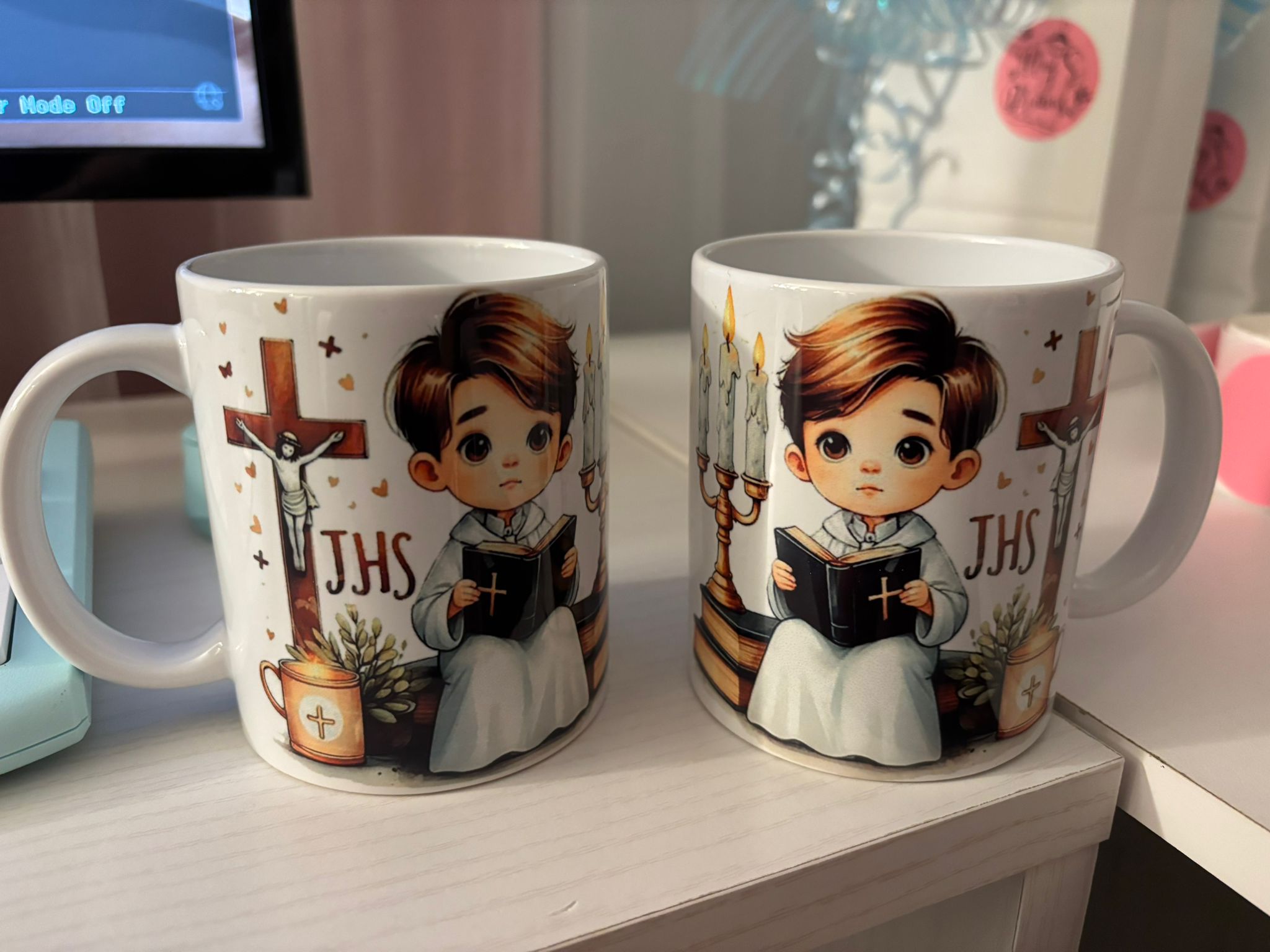Tazas de cerámica (blancas)