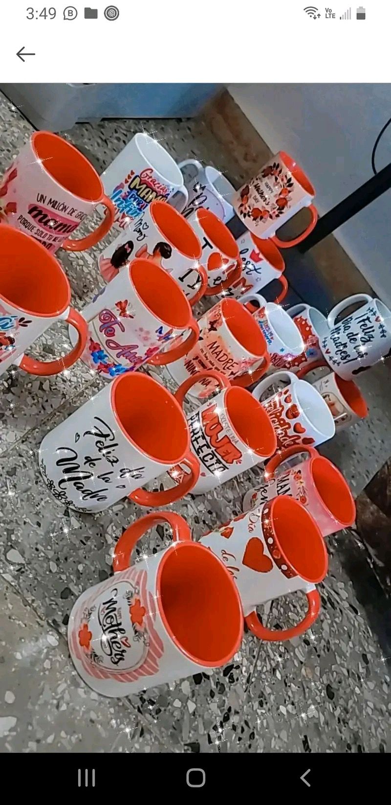 Tazas de cerámica (blancas)