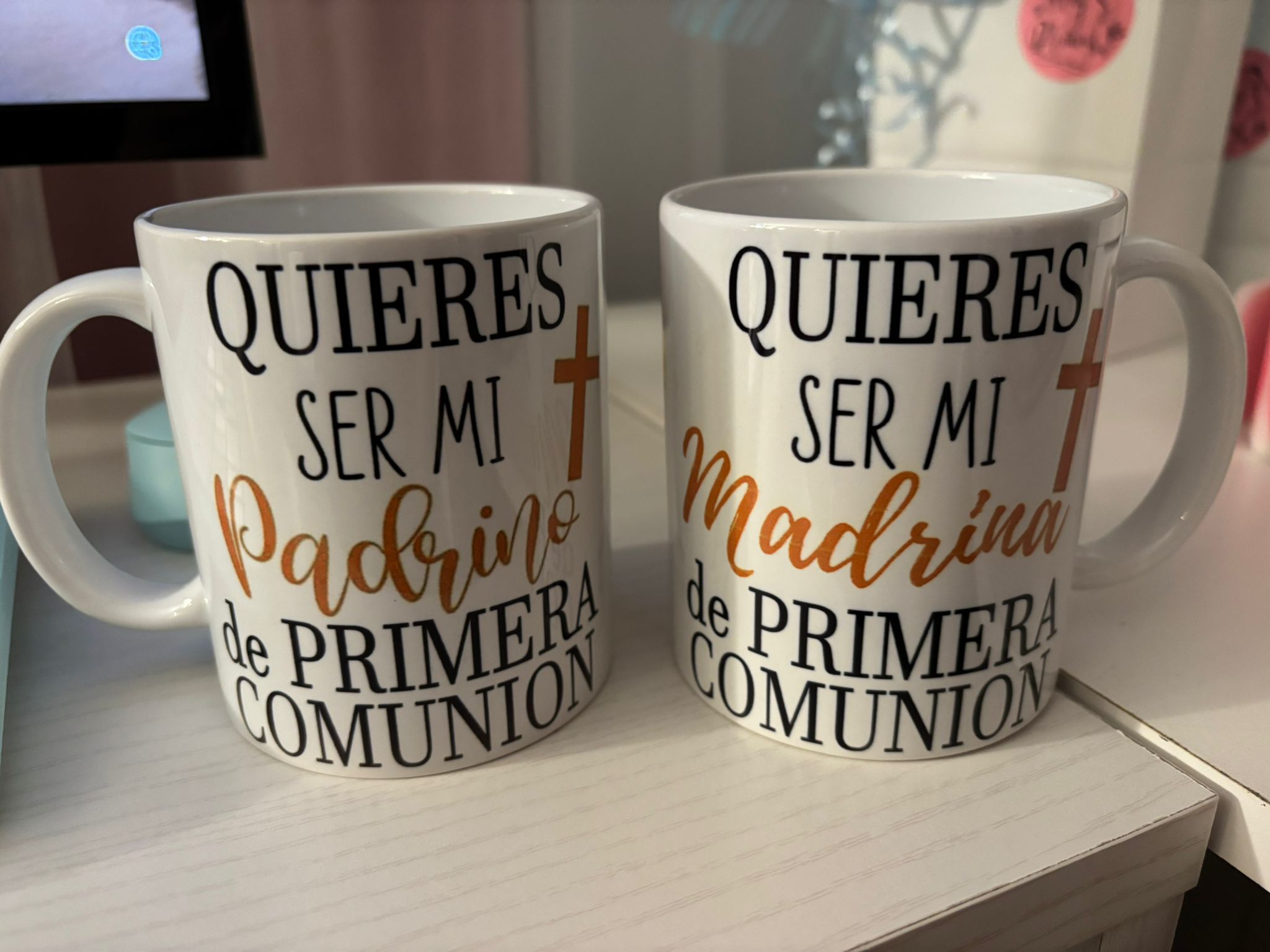 Tazas de cerámica (blancas)