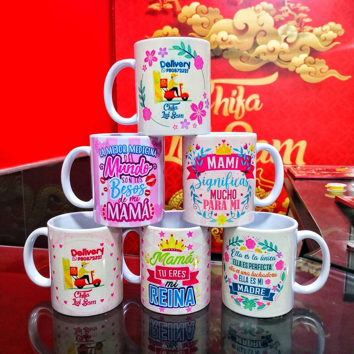 Tazas de cerámica (blancas)