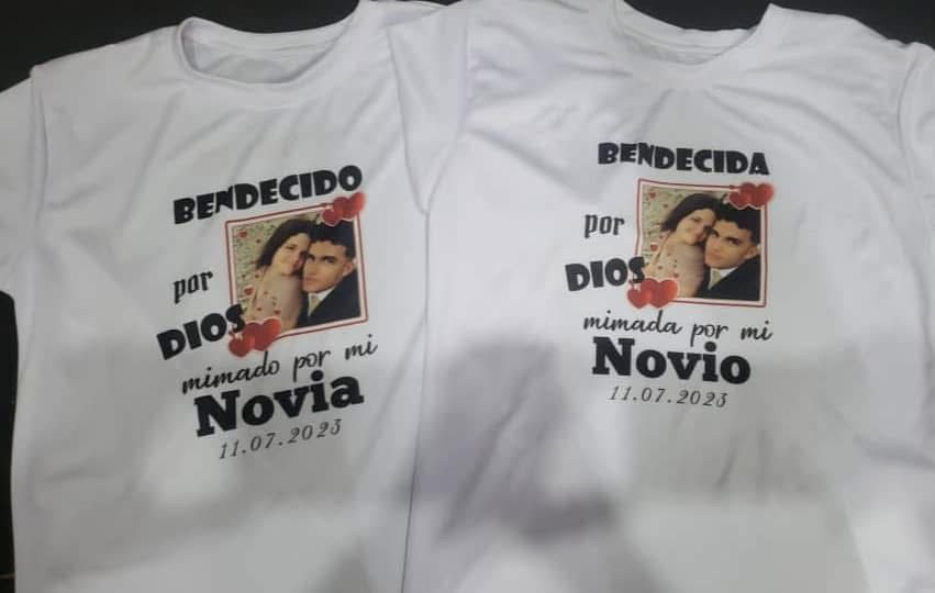 Playeras de parejas (tallas S M L XL 2XL )